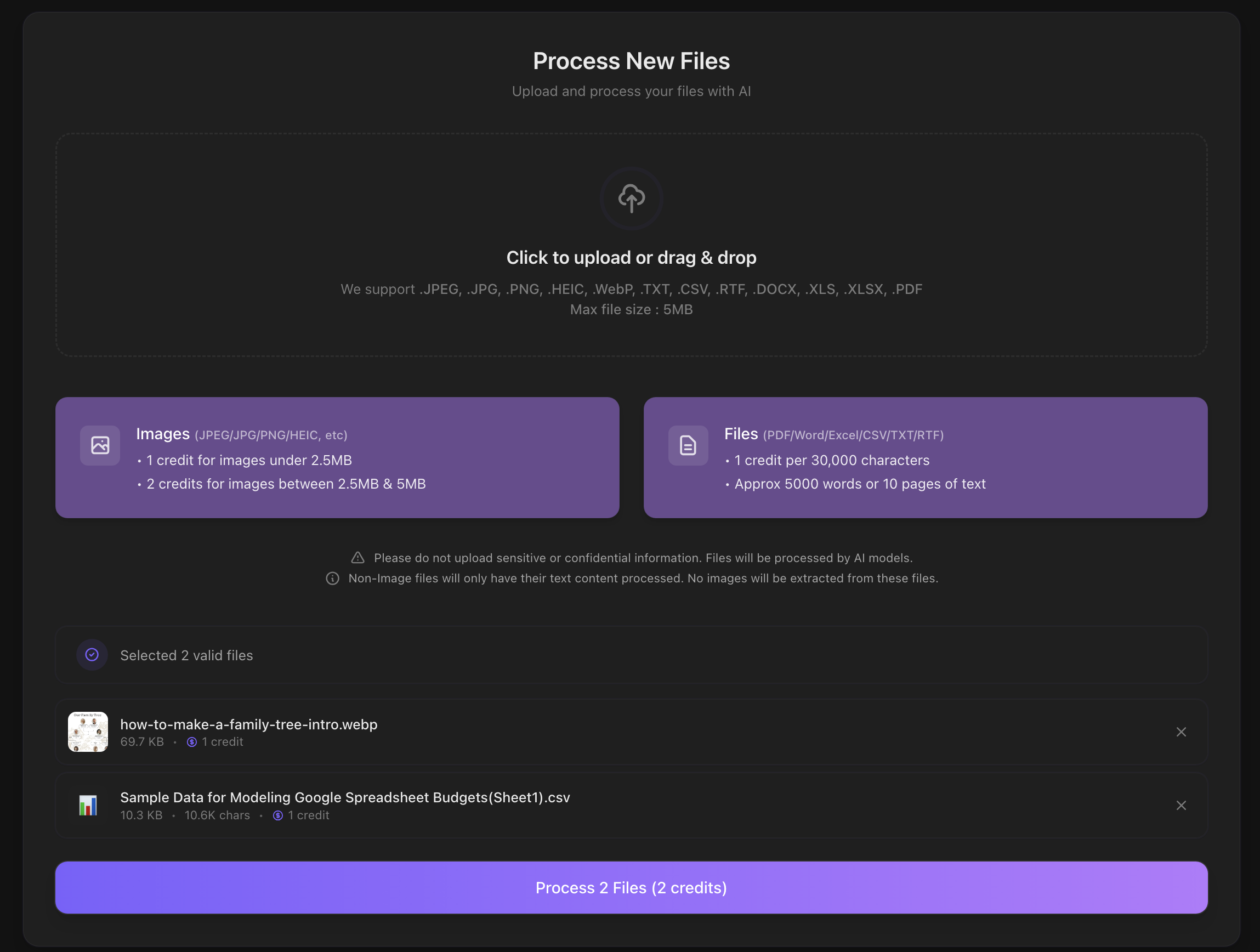 File Upload Interface