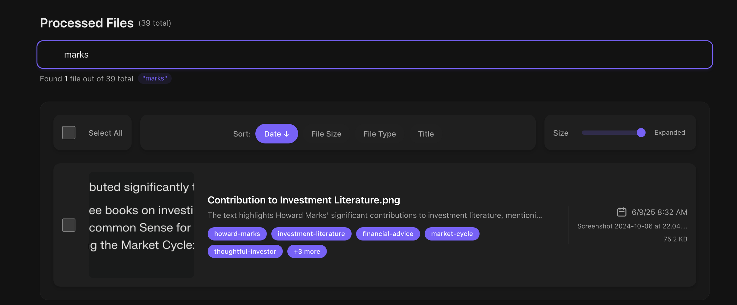 Intelligent Search Results